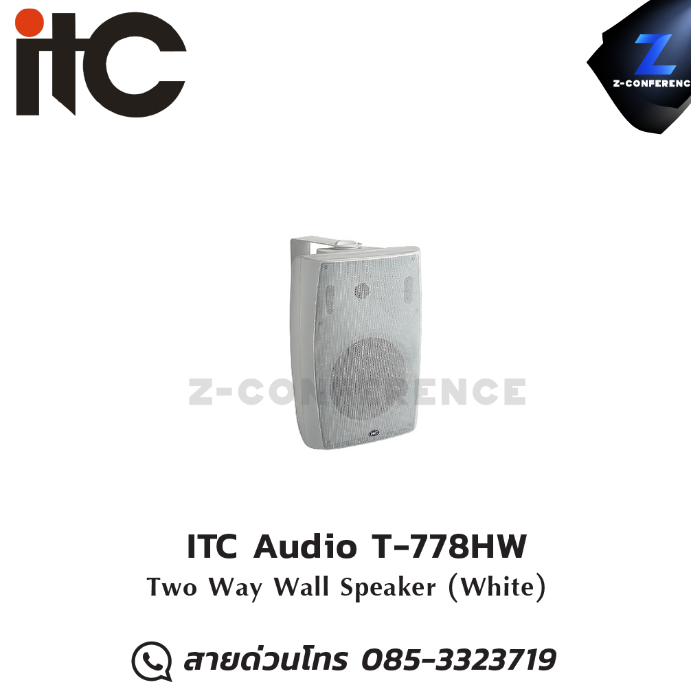 ITC Audio T-778HW ตู้ลำโพงติดผนัง 2 ทาง 8 นิ้ว 60 วัตต์ ลำโพง , ตู้ลำโพง , speaker
