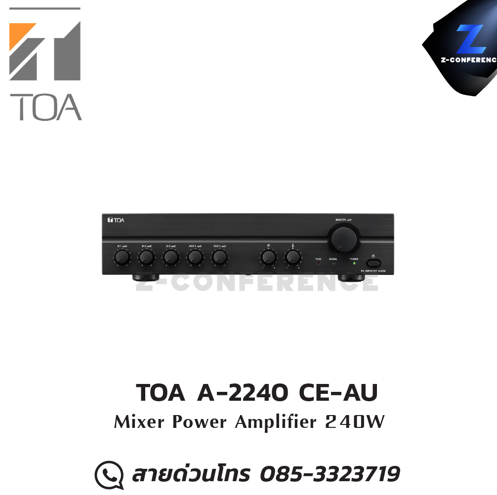 Sold Out TOA A-2240 CE-AU Mixer Power Amplifier มิกเซอร์ , mixer , มิกเครื่องเสียง , มิกเซอร์ดิจิตอล , มิ๊กดิจิตอล , แอมป์ , amplifier, power amp, power amplifier