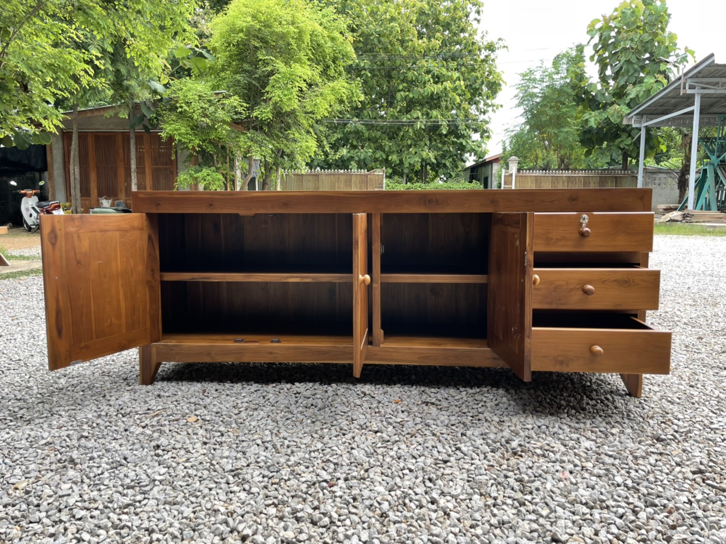 ตู้เก็บของบานซี่กลม 3 ลิ้นชัก