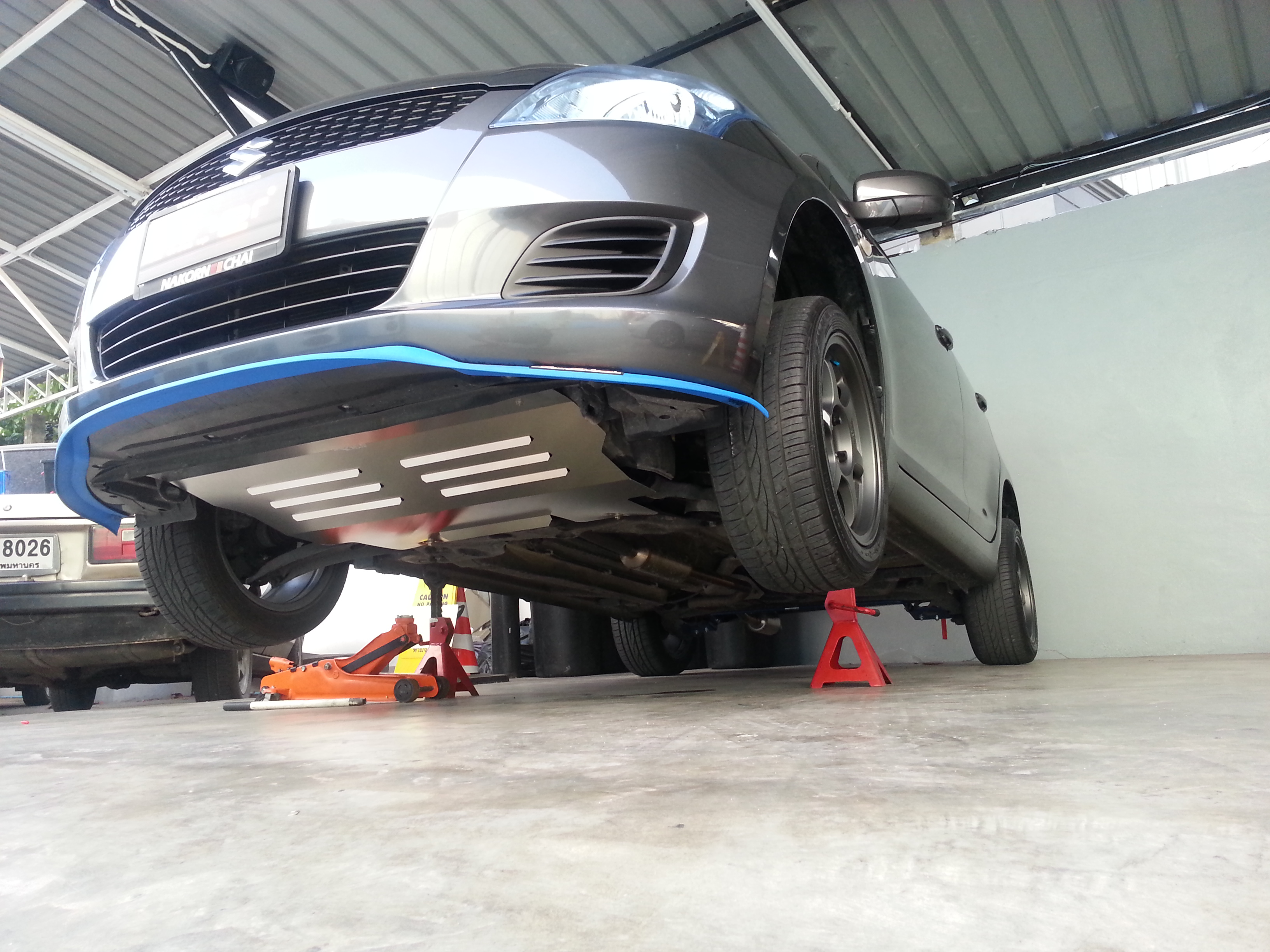 แผ่นปิดใต้ห้องเครื่องอลูมิเนียม Suzuki Swift ZC Raceplate_Undertray