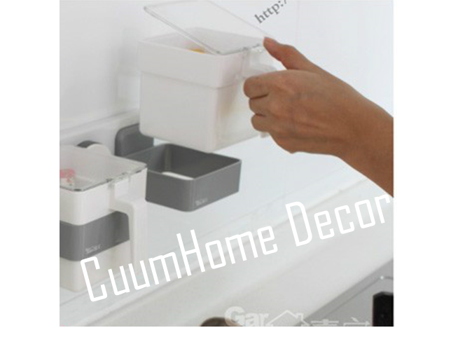 KC-02 ที่ใส่เครื่องปรุง 3 ชนิด ไม่ต้องเจาะผนัง