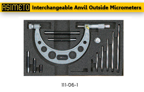ASIMETO,P13,Interchangeable Anvil Outside Micrometers,115-04-7