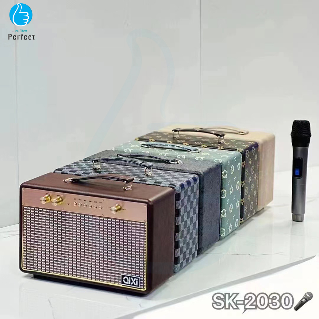 ลำโพงบลูทูธ QIXI รุ่น SK-2030 ลำโพงคลาสิค วินเทจ เสียงดีแบตทนตัวใหญ่ แถมไมโครโฟน(ไมล์ลอย)