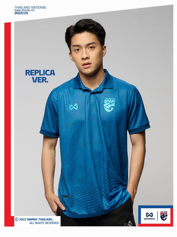 เสื้อทีมชาติไทย 2022-23 เกรดเสมือนเสื้อแข่ง (Replica Version) Thailand National Team Kit