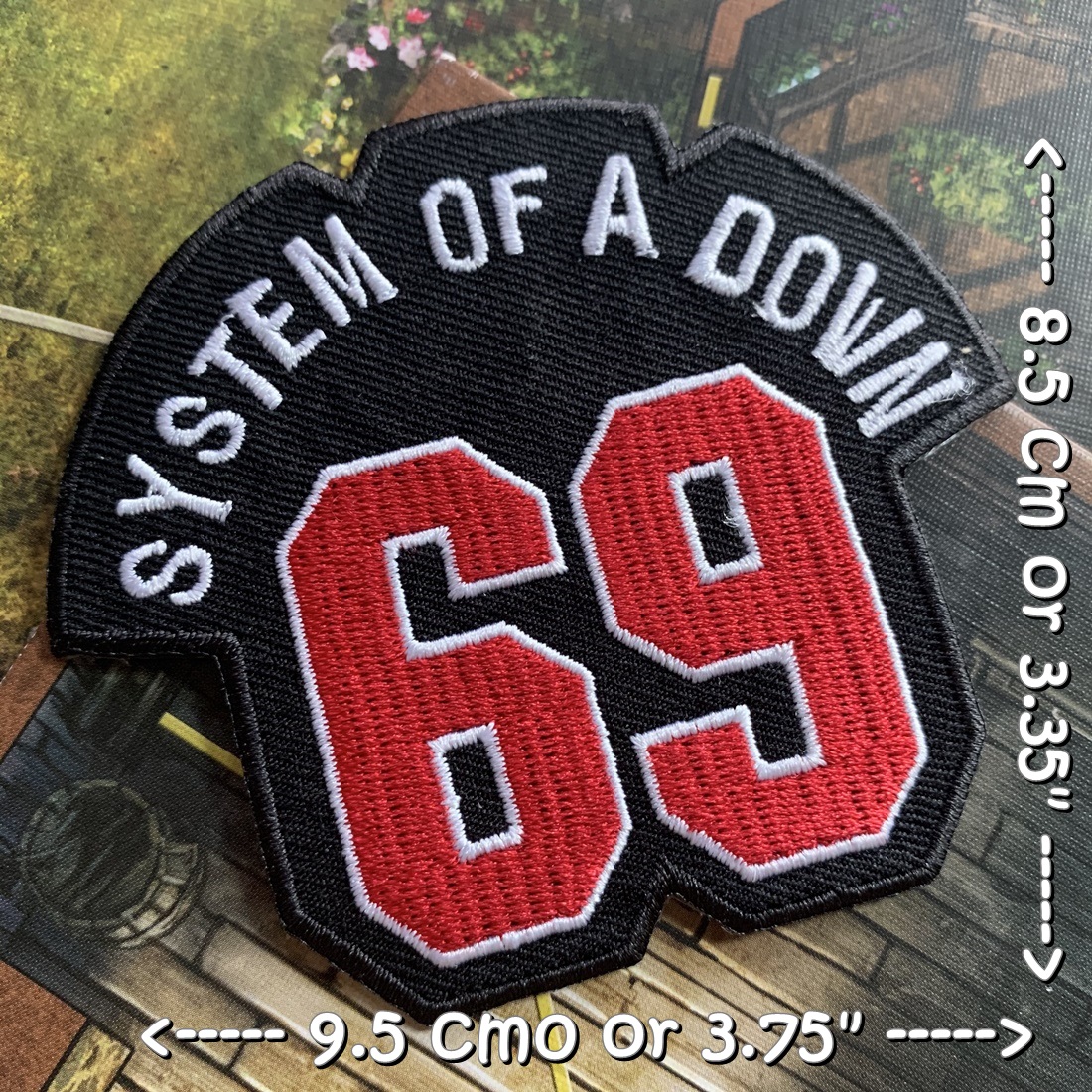 System of the Down วงดนตรี ร็อค เฮฟวี่เมทัล พังค์ ตัวรีดแบบปัก อาร์มปัก ตัวรีดติดเสื้อ ตัวรีด ติดกระเป๋า ติดหมวก ติดแจ๊คเก็ต Rock Iron on Embroidered Patch