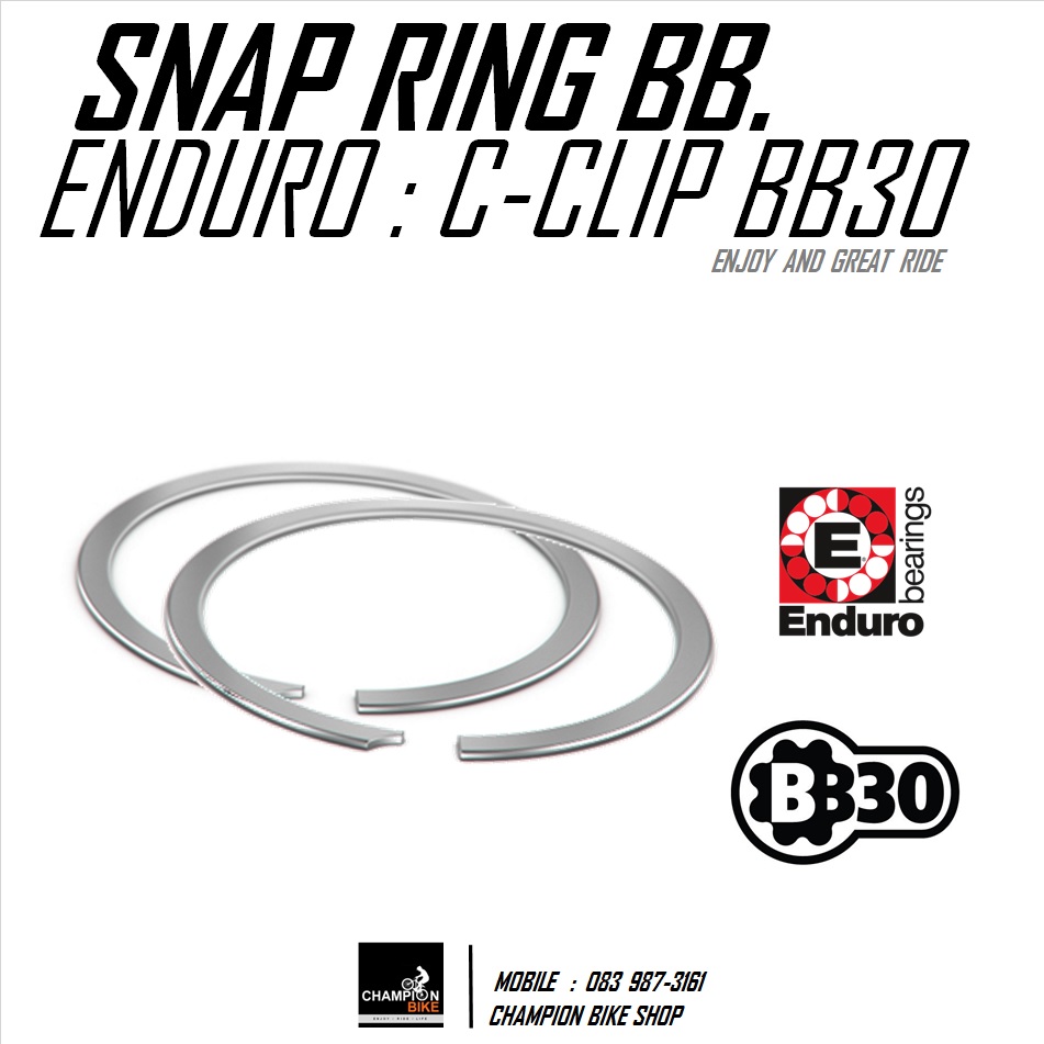 แหวนล็อคลูกปืนกะโหลก BB30 ENDURO : C-RINGS SNAP RING FOR BB30 / BB30A