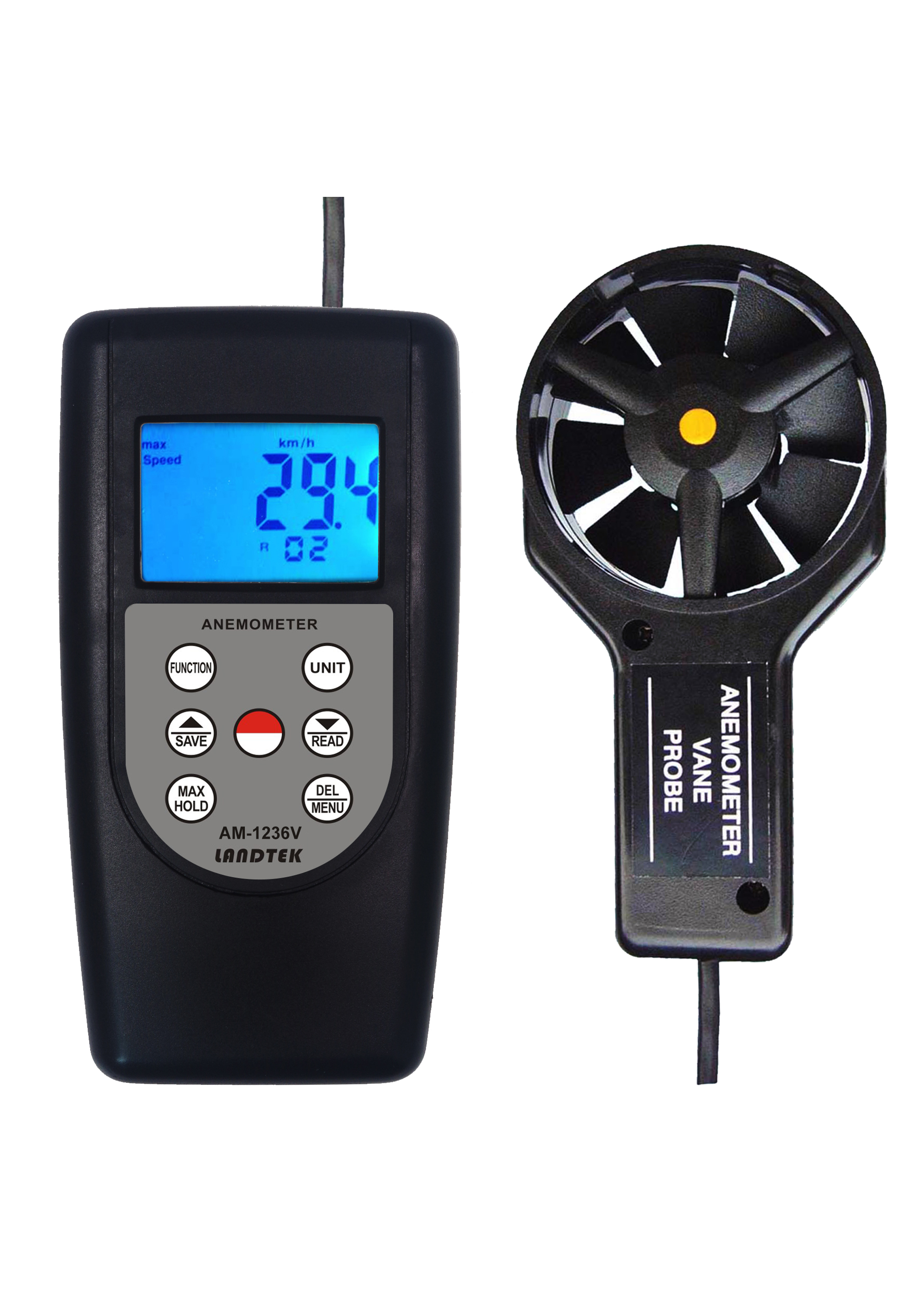 เครื่องวัดความเร็วลม,Anemometer, Anemometer AM-1236V,