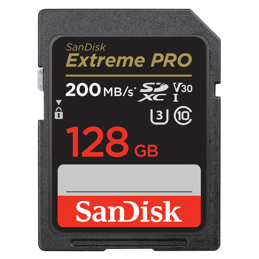 SanDisk Ultra SD Card ClassU3 128GB Speed 200MB/s / 90MB/s R/W (SDSDXXD-128G-GN4IN) SDXC เมมโมรี่การ์ด สำหรับ SDCARD กล้องมิลเลอร์เลส DSLR Mirrorless ประกันตลอดอายุการใช้งาน