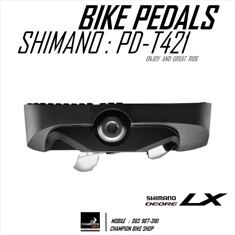 บันไดจักรยานแบบ 2 หน้า SHIMANO : PD-T421 TREKING BIKE PEDAL