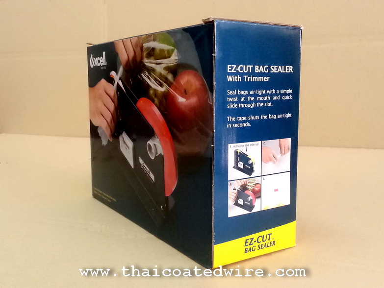 เครื่องรัดปากถุงด้วยเทปกาว แท่นเทปรัดถุงเบเกอรี เครื่องรัดถุงผักด้วยเทป