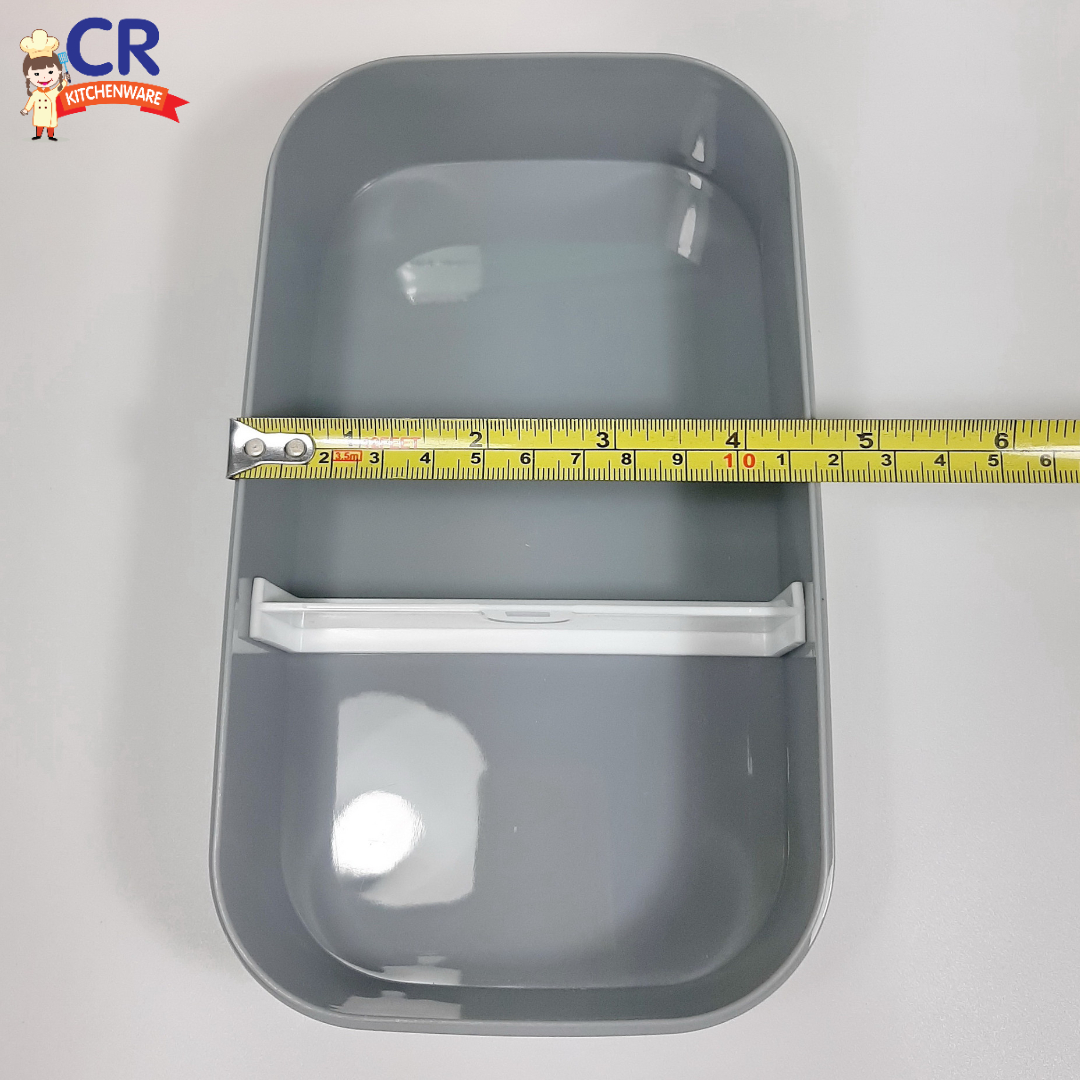 กล่องข้าวพลาสติก 2 ชั้น มีหูหิ้ว (