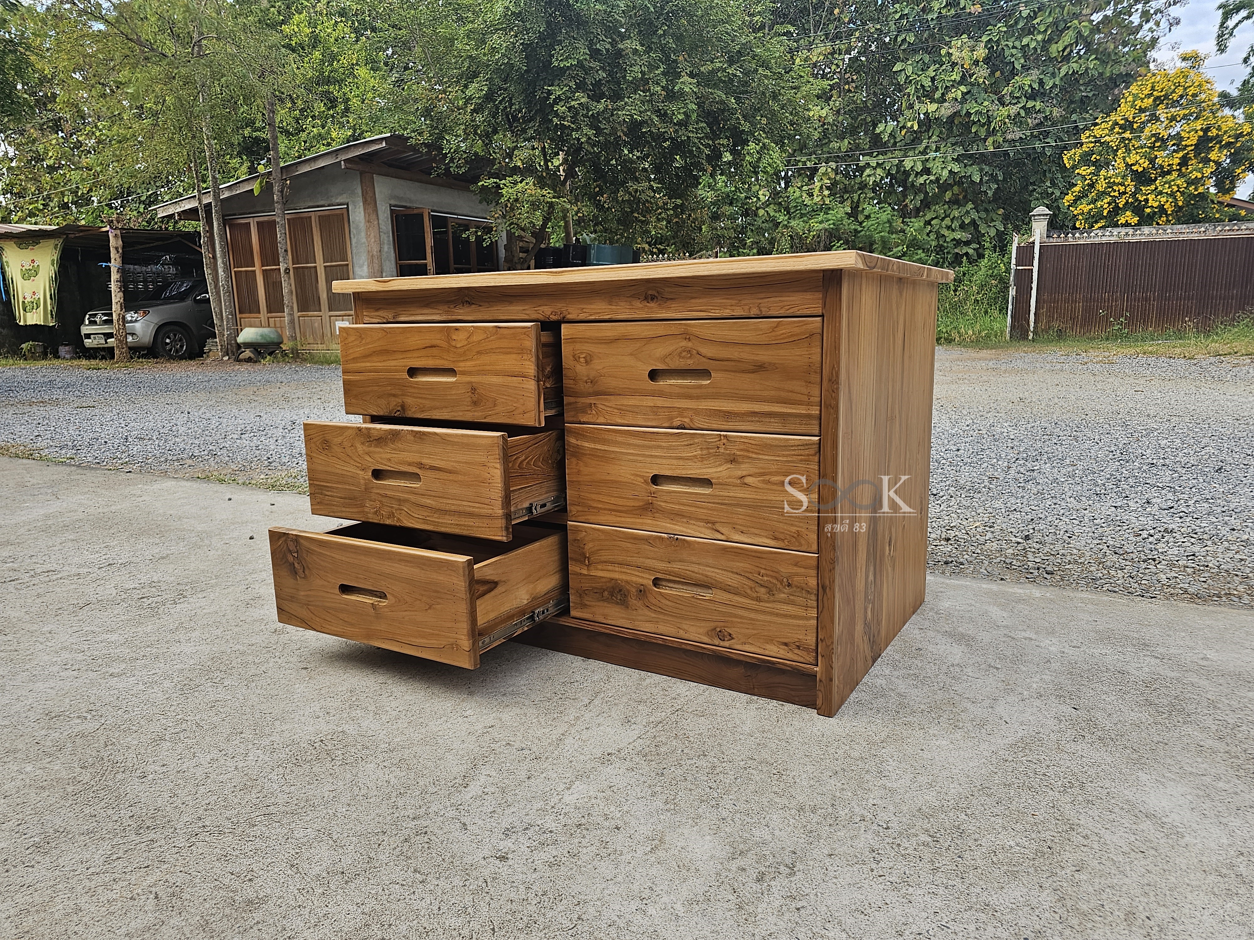 โต๊ะเคาน์เตอร์ไอส์แลนด์ 6 ลิ้นชัก