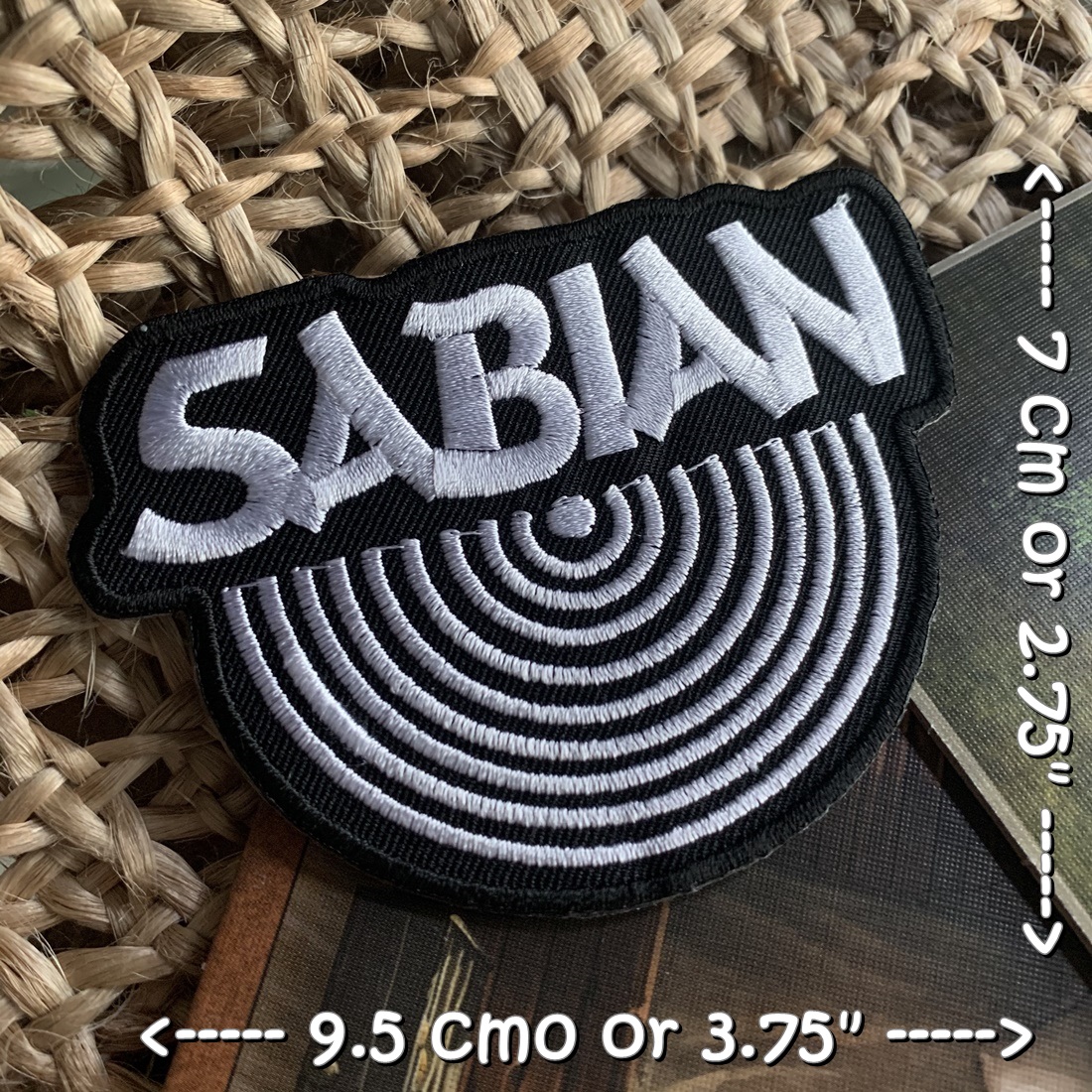 Sabian วงดนตรี ร็อค เฮฟวี่เมทัล พังค์ ตัวรีดแบบปัก อาร์มปัก ตัวรีดติดเสื้อ ตัวรีด ติดกระเป๋า ติดหมวก ติดแจ๊คเก็ต Rock Iron on Embroidered Patch