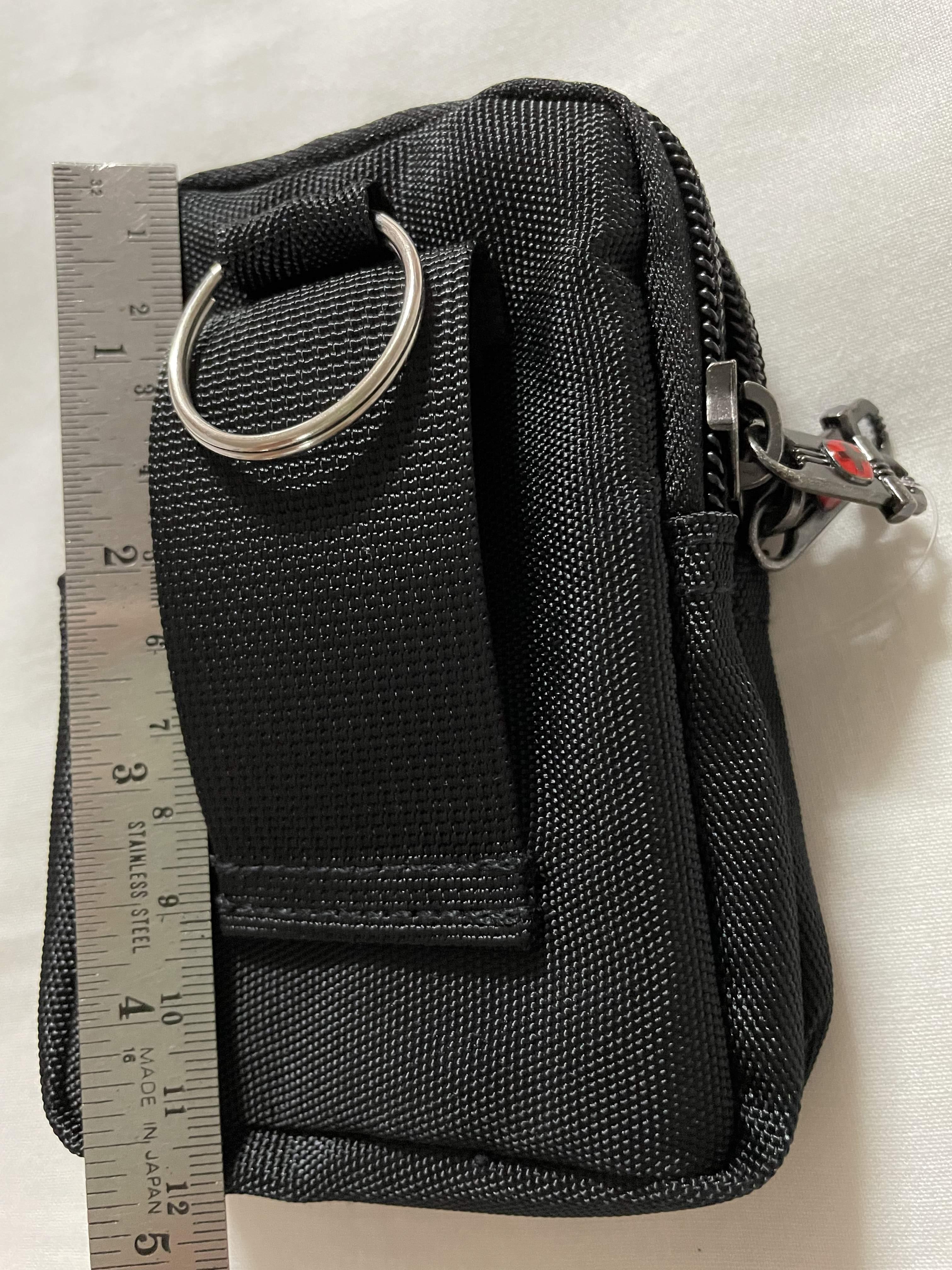 กระเป๋าคาดเอว 2 ชั้น ซิปคู่ (สูงxกว้าง = 5"x3")