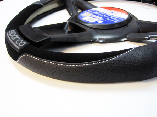 หุ้มพวงมาลัย Sparco แท้ หนังกลับ (ดำ) *หมด*