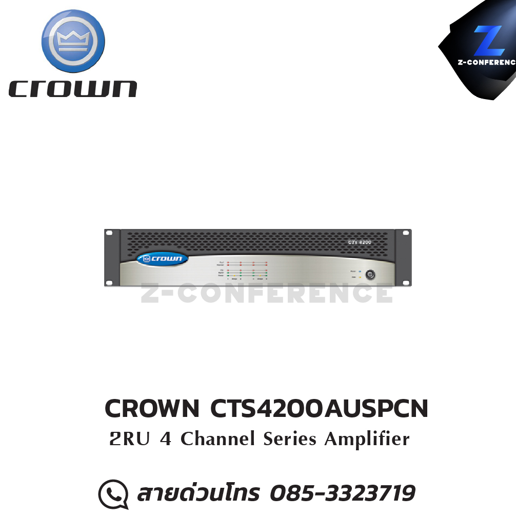 CROWN CTS4200AUSPCN Power Amplifier 4ch. , แอมป์ , amplifier, power amp, power amplifier