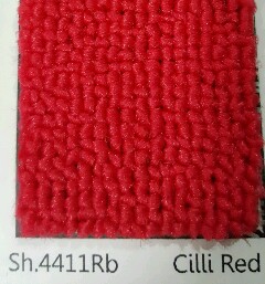 พรมทอปูพื้นสีแดง SH4411RB พรมทอเครื่อง ราคา ตร.หลาละ 300 บาท รุ่นนี้ สีพื้น ไม่มีลายค่ะ