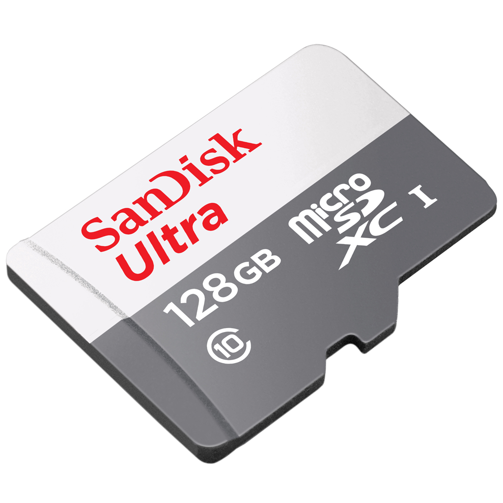 SanDisk MicroSD Card 128Gb Class10 Speed 100mb/s 533x TFCARD ใส่โทรศัพท์ กล้องติดรถยนต์ กล้องวงจรปิด ประกัน Synnex 7ปี SDSQUNR_128G_GN6MN