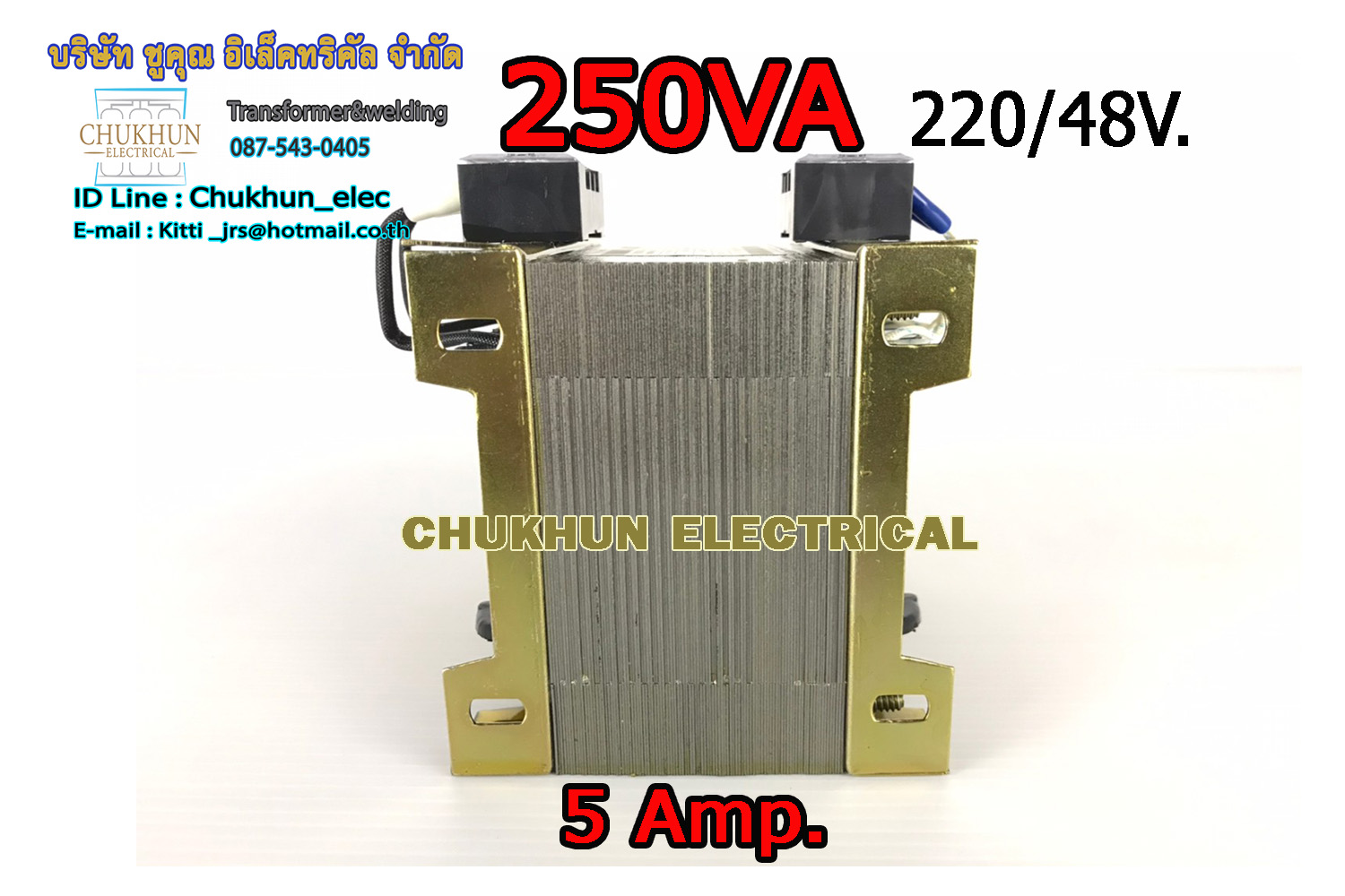 หม้อแปลงไฟฟ้า Input 220V. Output 48V. 5Amp