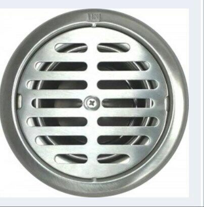 ตะแกรงกันกลิ่นแบบไม่ใช้น้ำ (HSJ AUTO-CLOSE STAINLESS STEEL FLOOR DRAIN) กรอบกลม ขนาด 2 นิ้ว