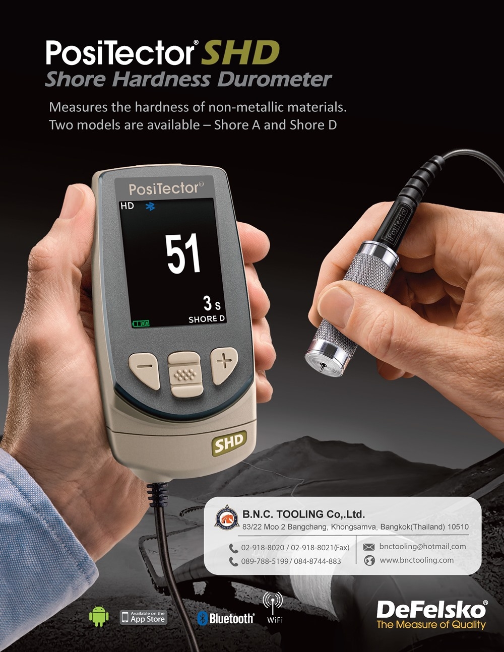 DeFelsko,Shore Hardnesss Durometer,PosiTector SHD