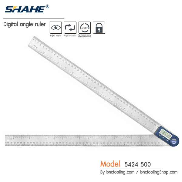 SHAHE,Digital angle ruler (500mm),5424-500