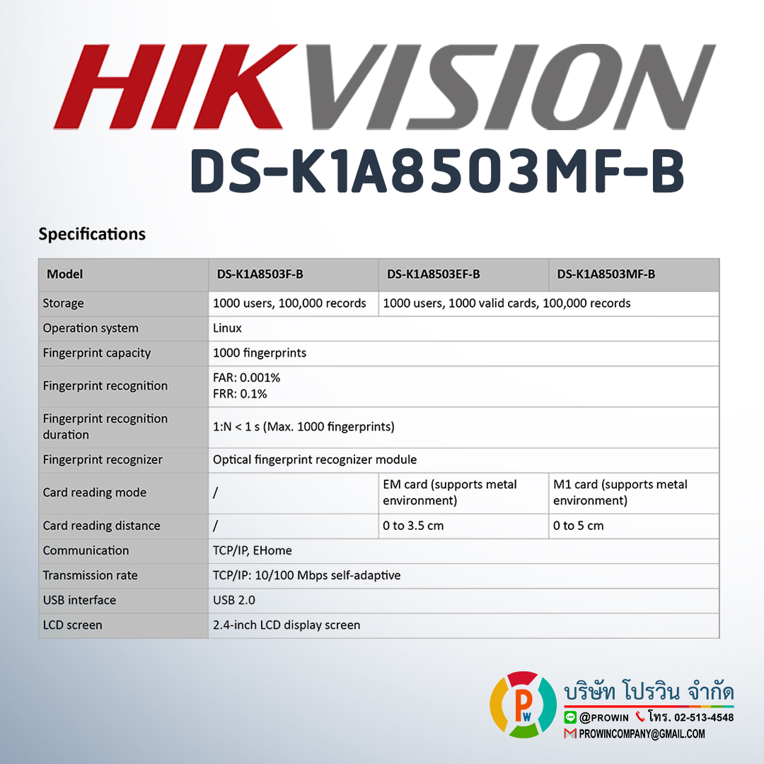 HIKVISION DS-K1A8503MF-B