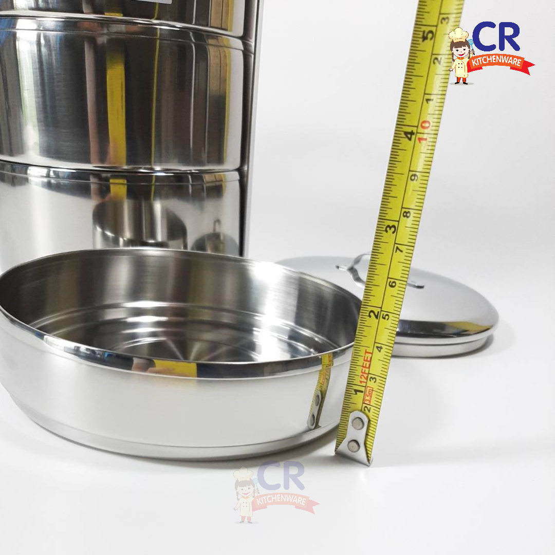 Zebra ปิ่นโต Buddy ขนาด 14 ซม. 3 ชั้นครึ่ง ตราหัวม้าลาย