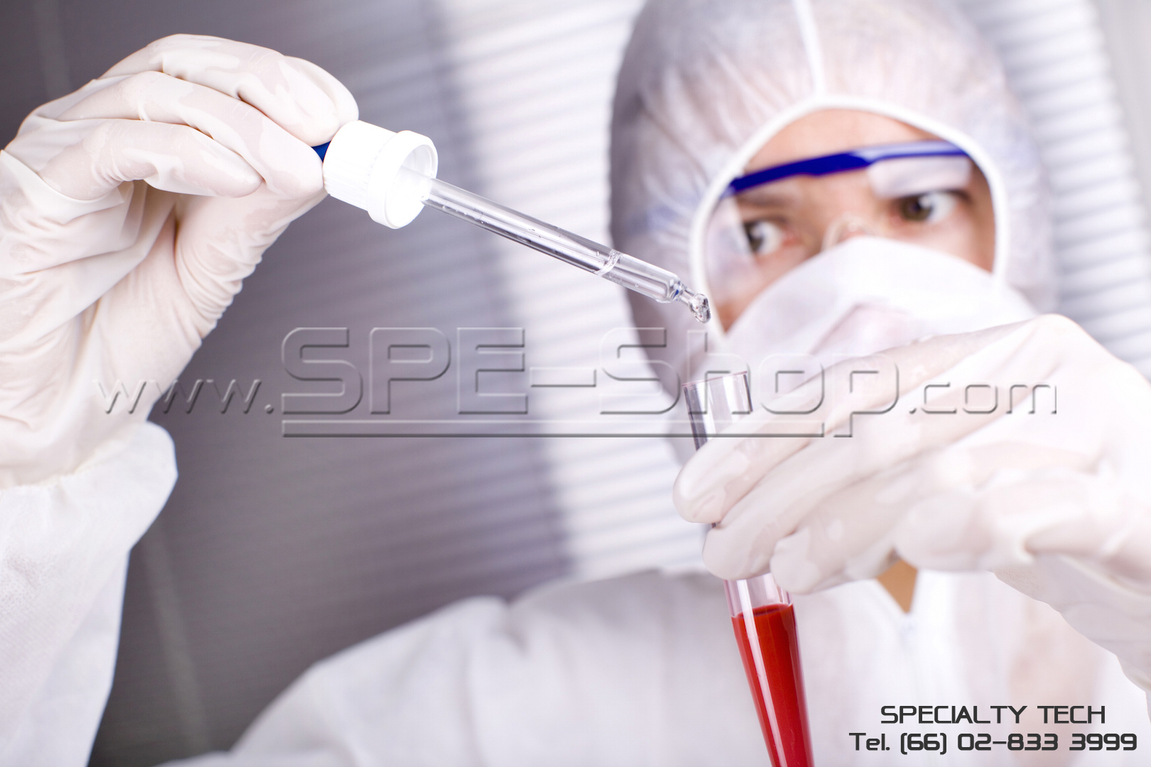 ถุงมือไนไตรสีขาว Cleanroom class 100 (White Nitrile Glove)