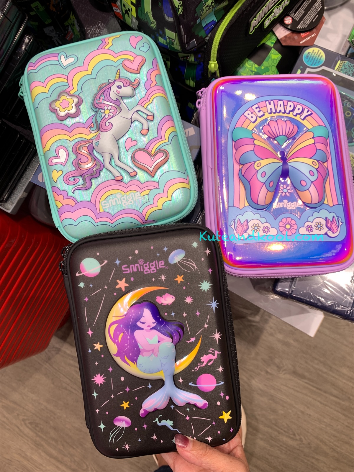 กล่องดินสอ Smiggle Hardtop Pencil Case - ม้า เขียว