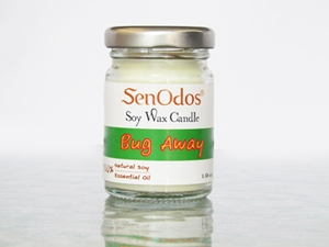 SenOdos Bug Away Soy Candles เทียนหอม อโรม่า เทียนหอม ไล่ยุง ไล่แมลง ไล่หนู 45g.