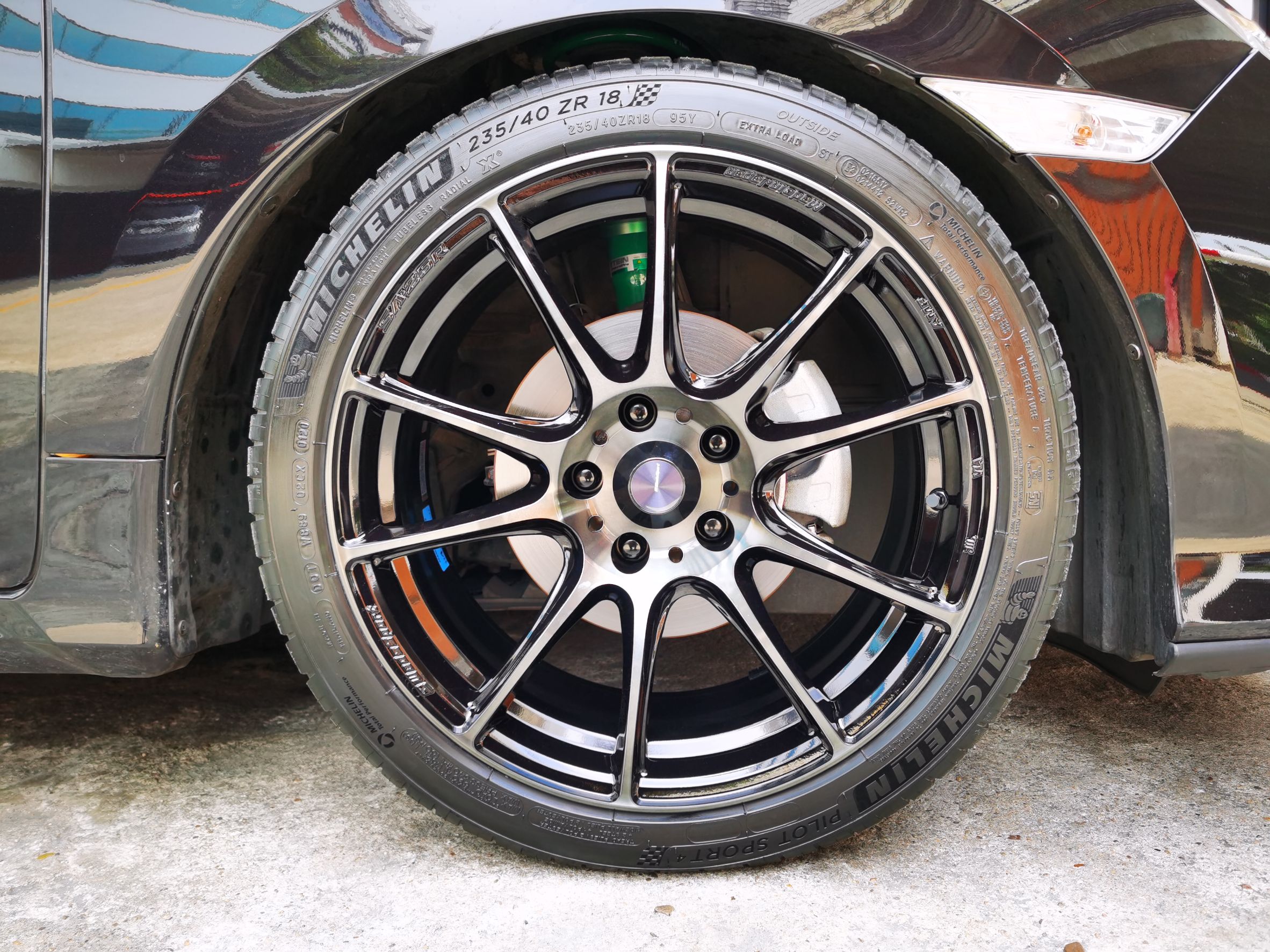 มาใหม่ล่าสุด Wedssports SA25R 18x8.5+35 5-114.3+ใส่คู่รถ Honda Civic