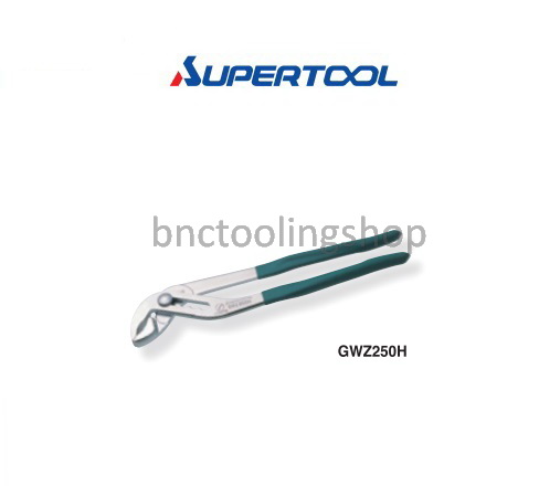 คีมคอม้าด้ามหุ้มไวนิลกันลื่น,Water Pump Pliers,Supertool,GWZ250H