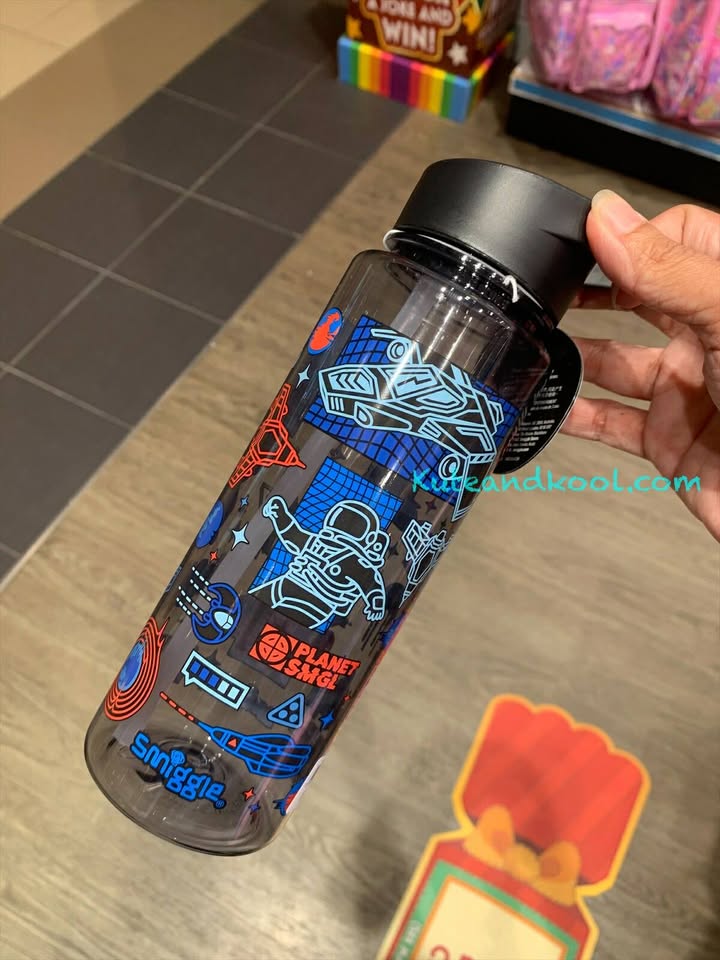 กระติกน้ำ หลอดดูด Smiggle water bottle-Rush- อวกาศ