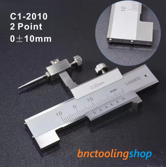 C1-2010 Step Gauge Vernier Caliper, 0±10mm x 0.05mm Stainless Steel Gag Gage Vernier,Vernier Gap and step gauge,Gap Gauge,C1-2010 2 point step gauge,