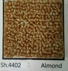 ผลิตพรมทอ สีSH4403 ชื่อสี almond ราคา ตร.หลาละ 300 บาท รุ่นนี้ สีพื้น ไม่มีลายค่ะ