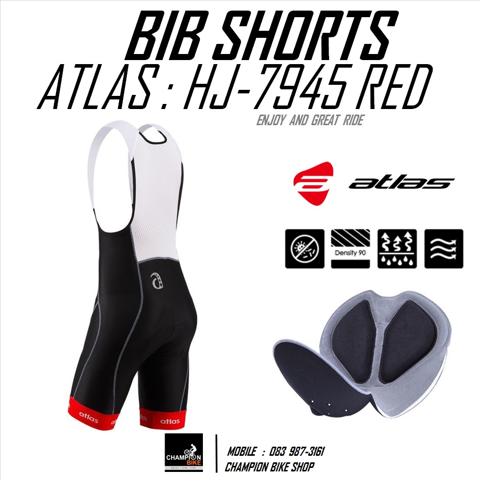 เอี้ยมจักรยาน ขาสั้น ATLAS : HJ-7945-L BIB SHORTS