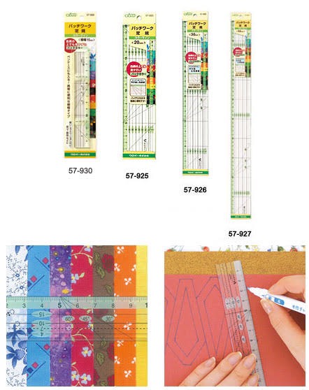 Clover patchwork ruler ไม้บรรทัด ญี่ปุ่นแท้ 🇯🇵