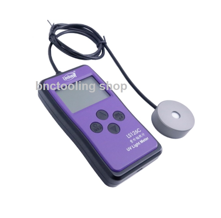 เครื่องวัดความเข้มรังสี UV, LS126C UVC Light Meter Ultraviolet Sterilization Lamp UV Intensity Tester with Bluetooth Function.