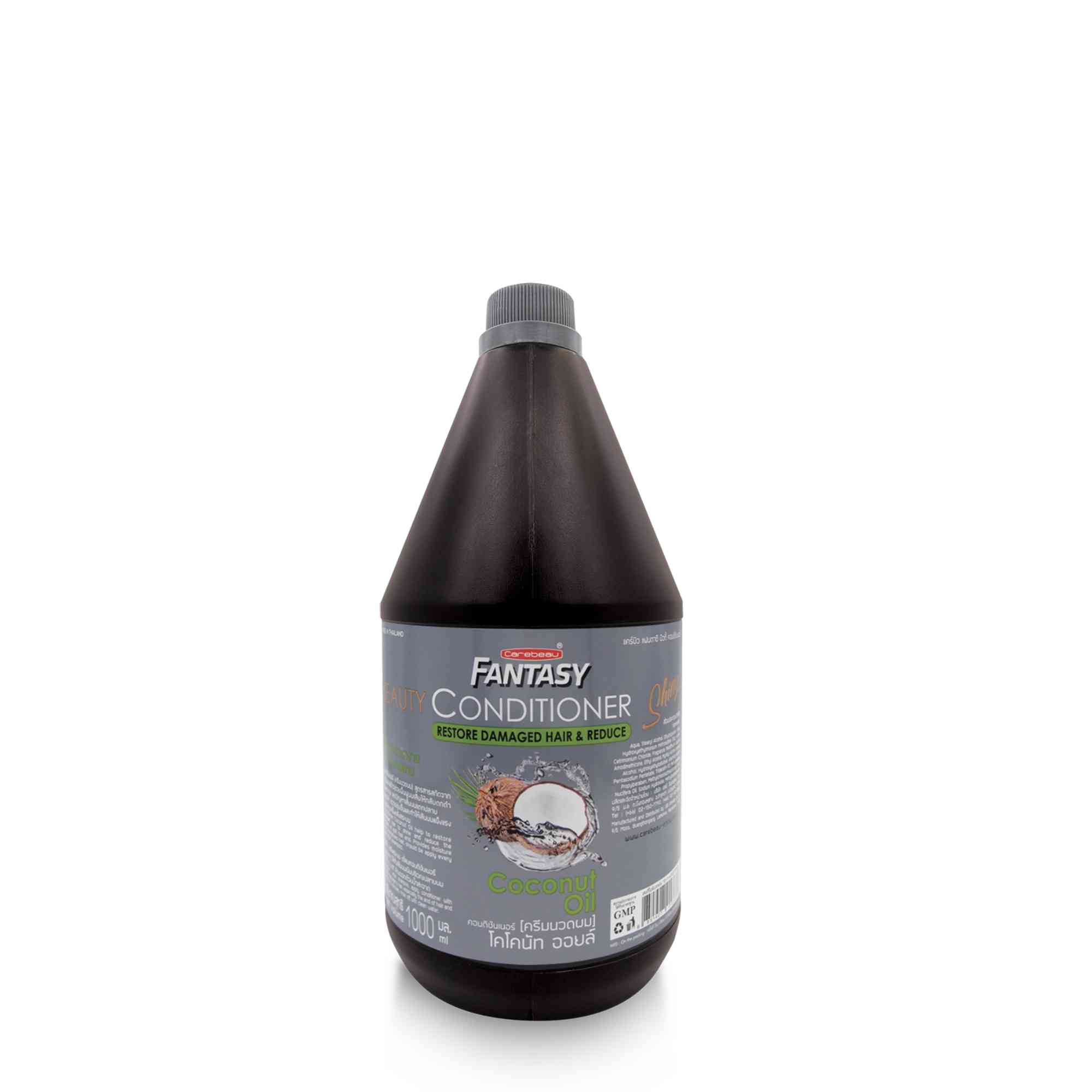 Carebeau Fantasy Beauty Conditioner Coconut Oil 1000 ml. แคร์บิวแฟนตาซี บิวตี้ คอนดิชันเนอร์ สูตรโคโคนัท ออยล์ 1000 มล.