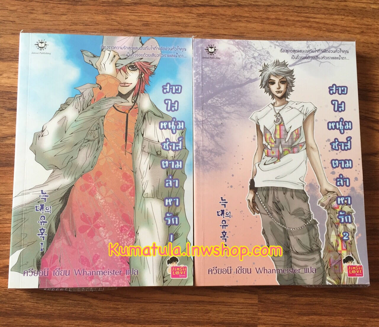 สาวใสหนุ่มซ่าส์ตามล่าหารัก ฉบับการ์ตูน 2 เล่มจบ --หายาก,ส่งฟรี