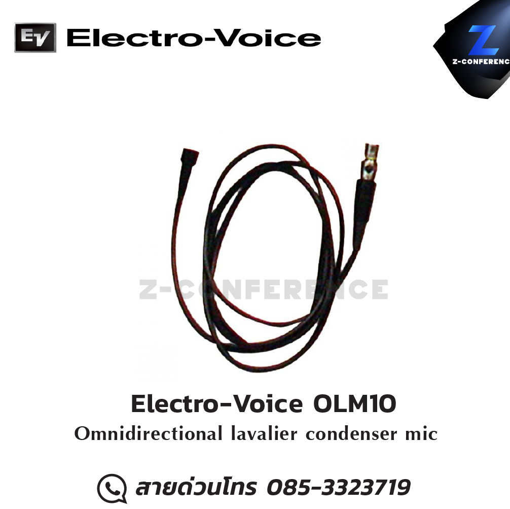 Electro-Voice OLM10 Omnidirectional lavalier condenser mic microphone, mic, ไมค์, ไมโครโฟน, ไมค์ลอย, ไมค์โครโฟนไร้สาย, ไมค์ร้องเพลง , ไมโครโฟนไร้สาย