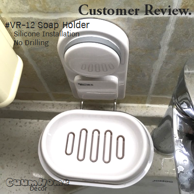 VR-12 ถาดวางสบู่ ไม่ต้องเจาะผนัง
