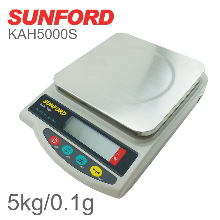 เครื่องชั่งน้ำหนักดิจิตอล SUNFORD KAH5000S 5kg/0.1g