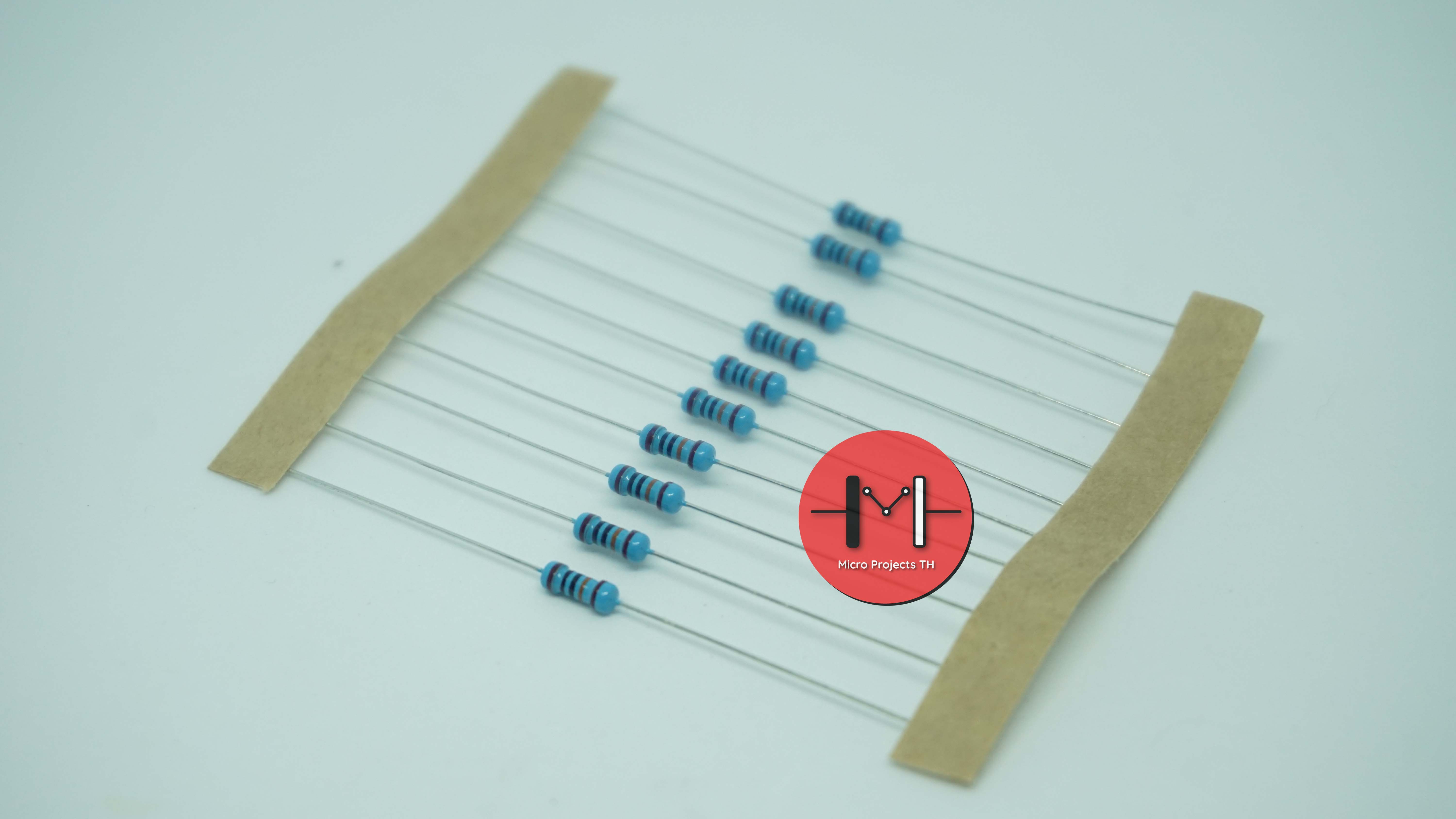 Resistor ตัวต้านทาน 100 K Ohm 1/4W Metal film 1% จำนวน 10 ชิ้น