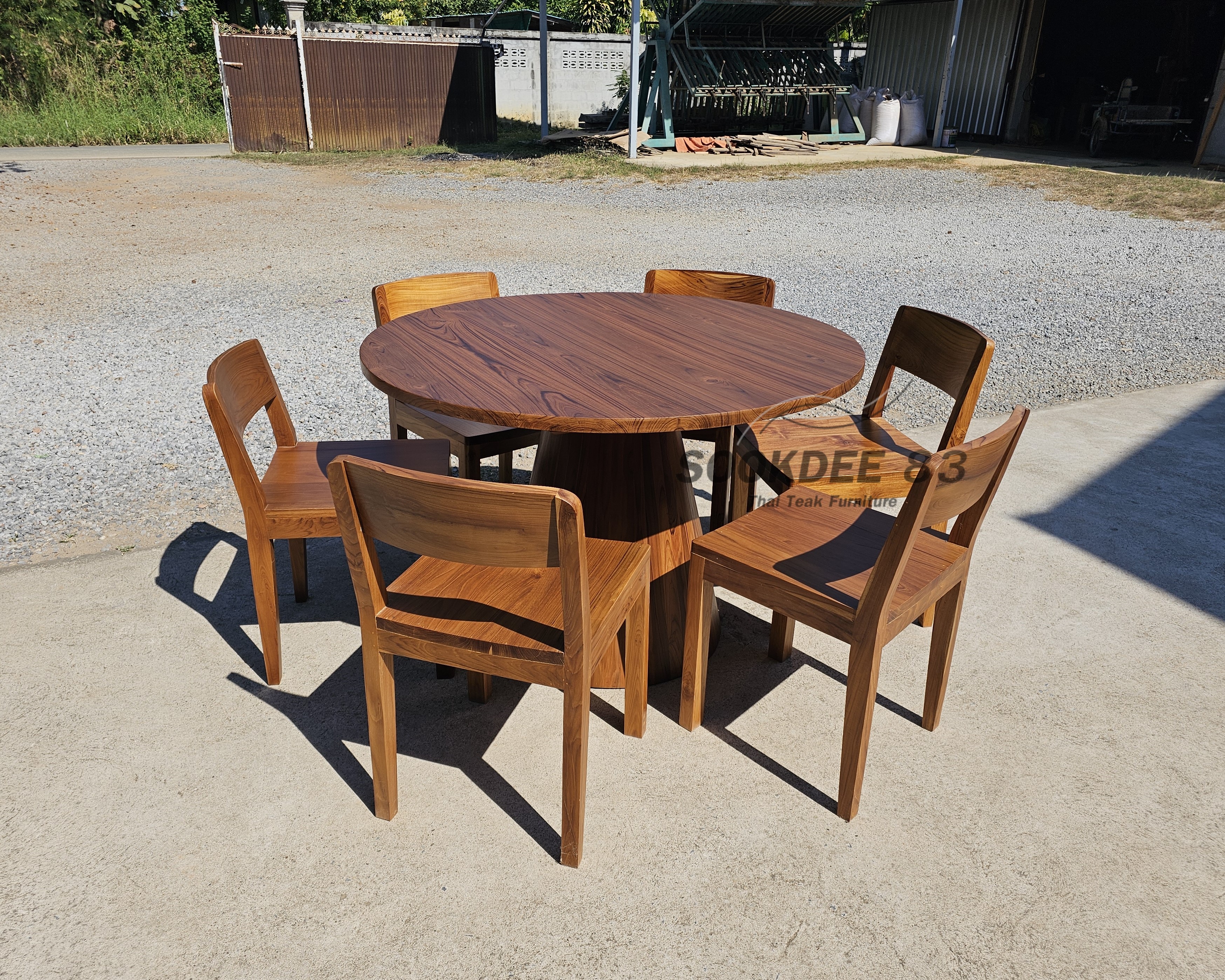 ชุดโต๊ะกลม mushroom เก้าอี้มอร์นิง