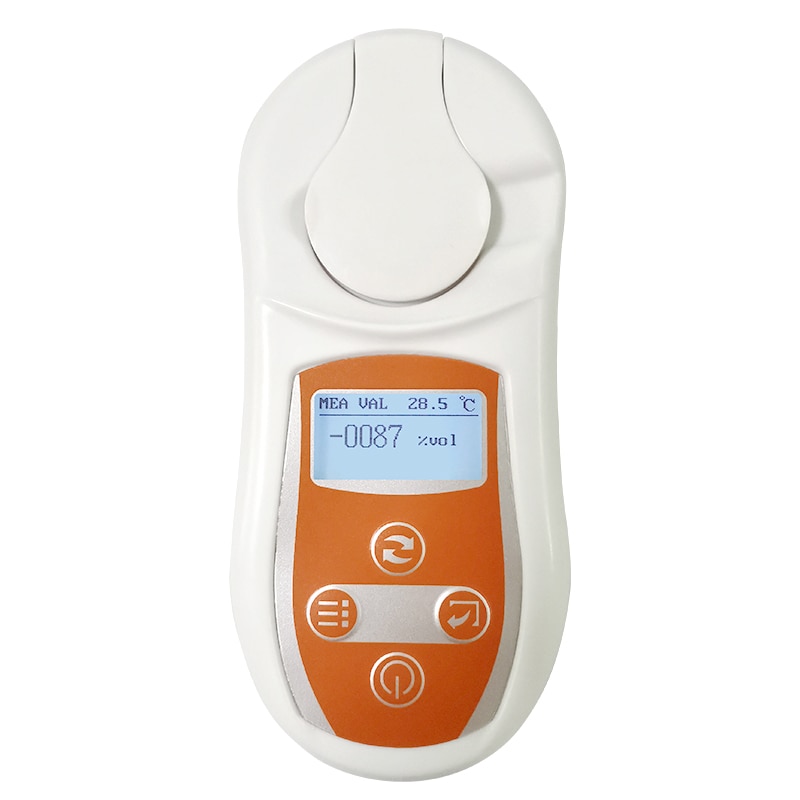 Digital Alcohol Concentration Meter 0.0-75 %VOL Ethanol Concentration Tester Liquor Power Tester Only for wine without color.