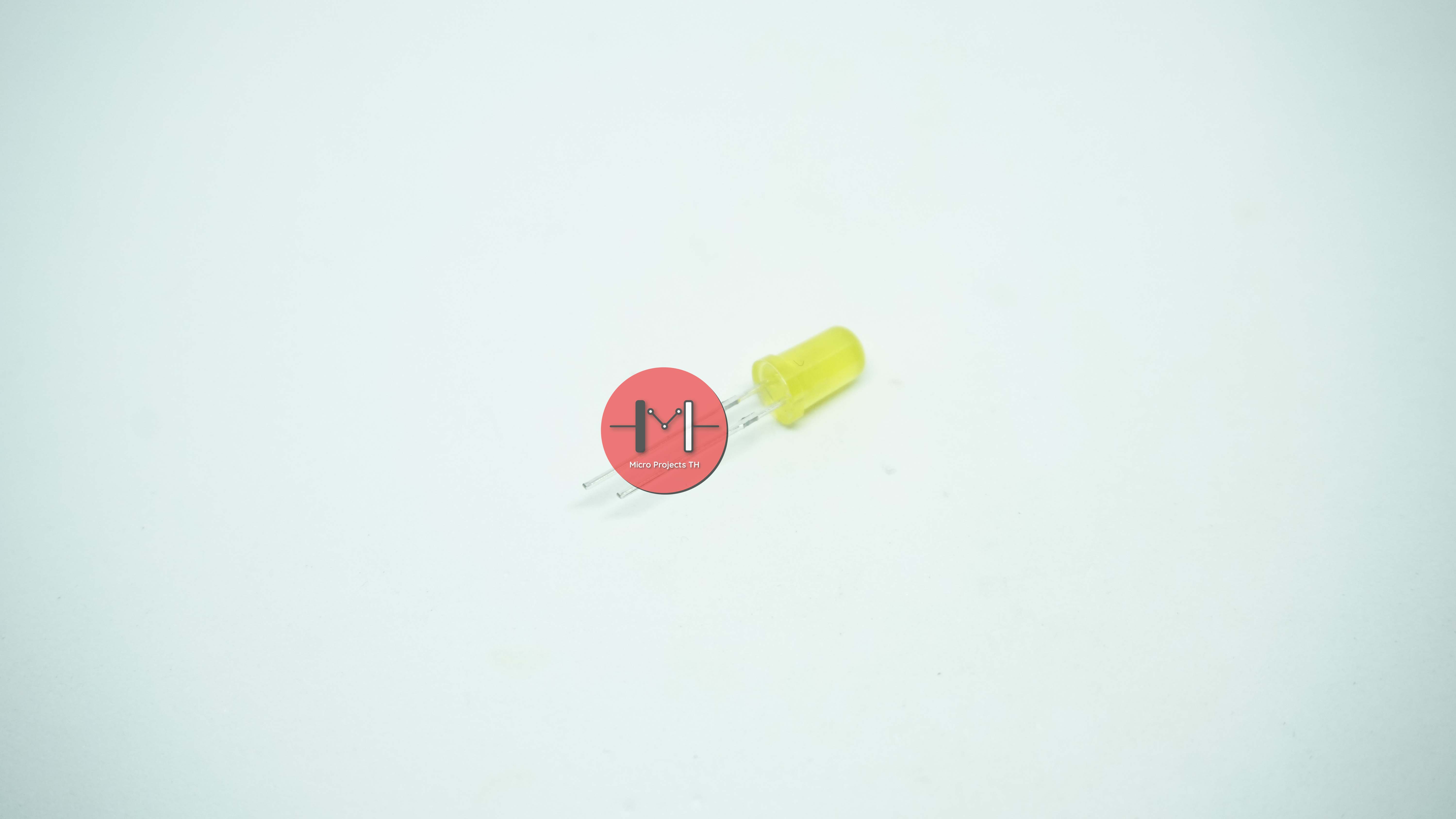 LED ขนาด 5mm สีเหลือง จำนวน 5 ดวง