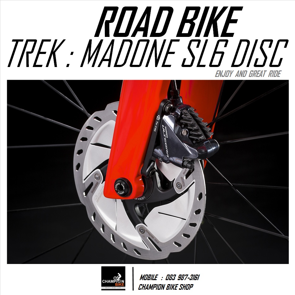 จักรยานเสือหมอบ TREK MADONE SL 6 DISC AERO ROAD BIKE - 2021 สีแดง-ดำ