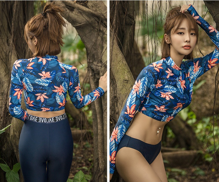 ชุดว่ายน้ำแบบสปอร์ต ชุดว่ายน้ำแขนยาวขายาว ดีไซน์สุดเก๋ และเซ็กซี่เล็กๆๆ ส่งฟรี ems